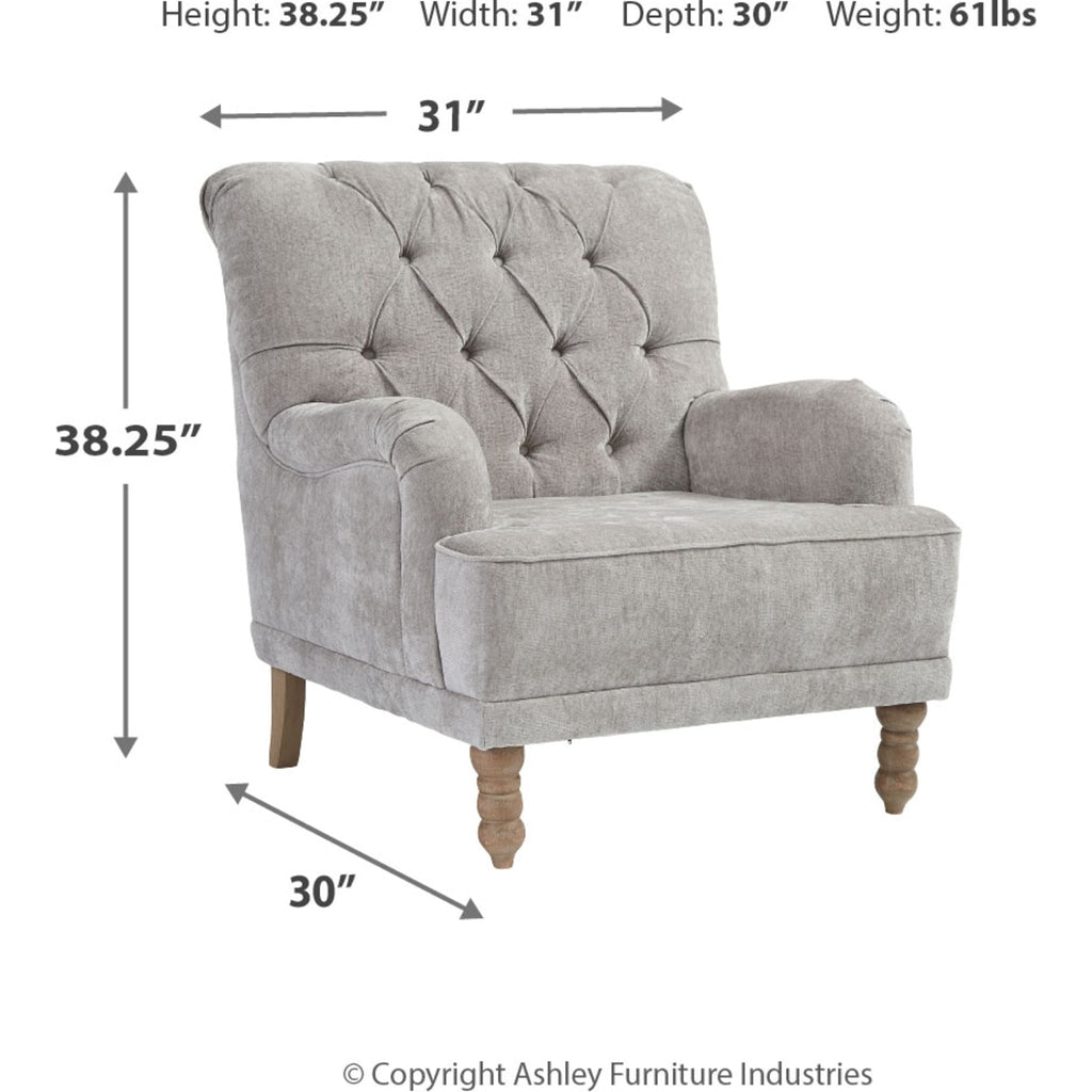Fauteuil d'appoint Dinara - Gris tourterelle
