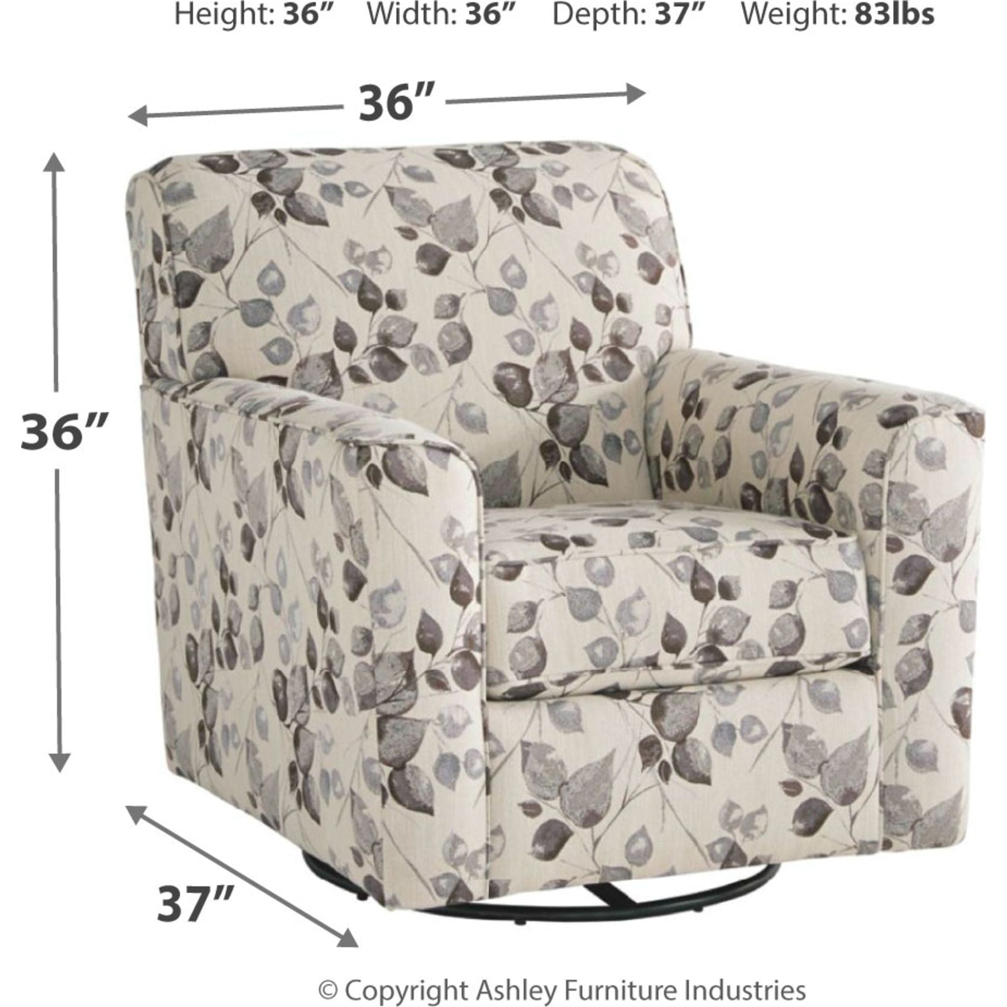 Chaise pivotante Abney - Platine