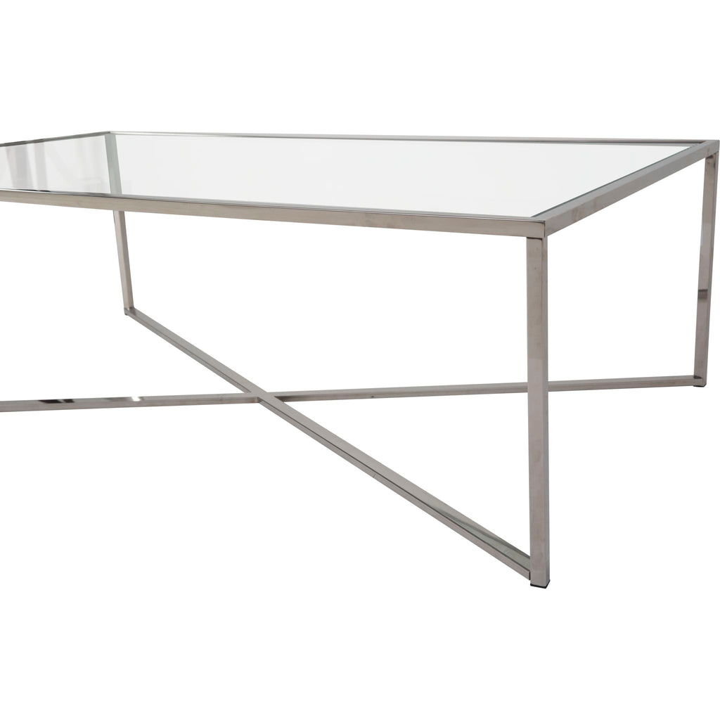 Table basse Cross Over - Verre