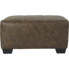 Pouf d'appoint surdimensionné en abalone - Chocolat