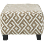 Pouf d'appoint surdimensionné Dovemont - Mastic