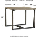 Table d'appoint Dalenville - Gris