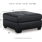 Pouf d'appoint surdimensionné Barlin Mills