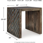 Table d'appoint Dreggan - Marron