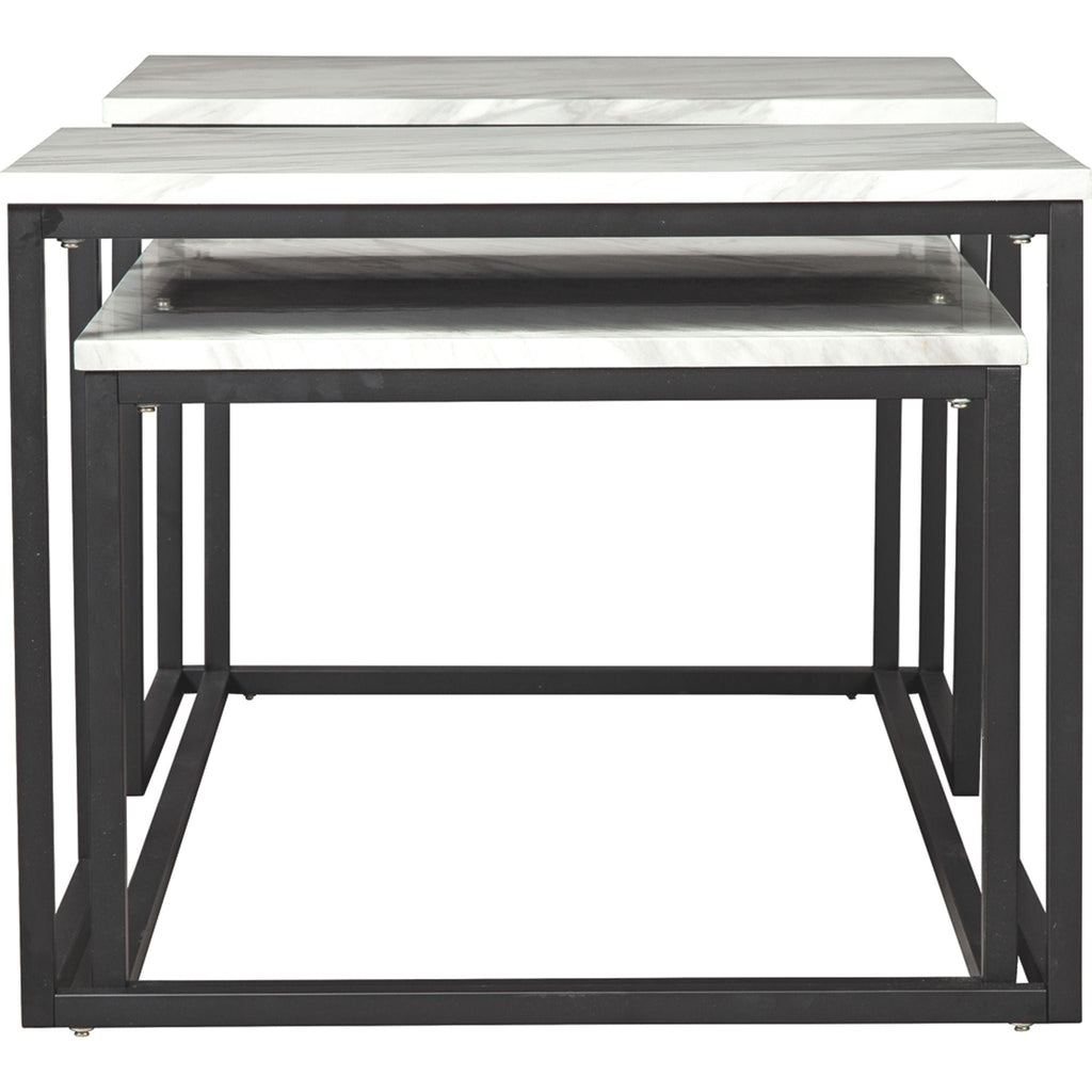 Lot de 3 tables Donnesta - Blanc
