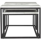 Lot de 3 tables Donnesta - Blanc