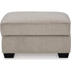 Pouf de rangement Claireah - Terre d'ombre
