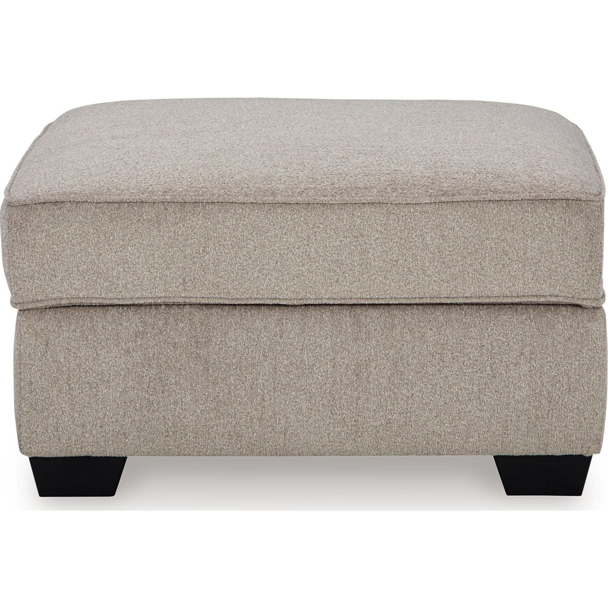 Pouf de rangement Claireah - Terre d'ombre