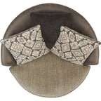 Chaise pivotante Abalone - Chocolat