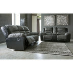 Causeuse inclinable Earhart avec console - Ardoise