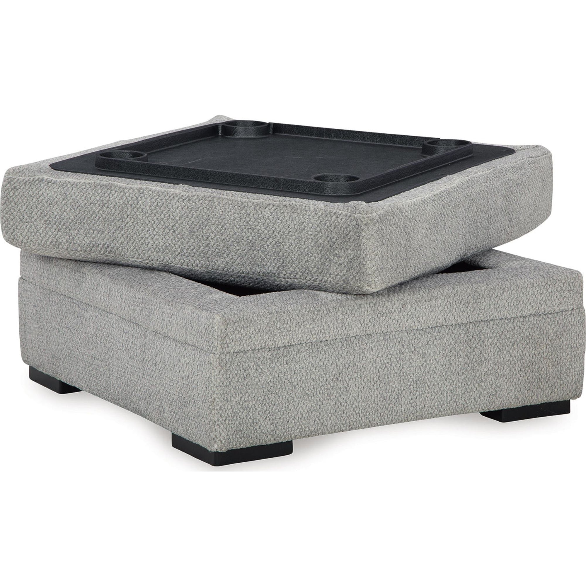 Pouf de rangement Casselbury - Ciment