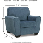 Chaise Cashton - Bleu