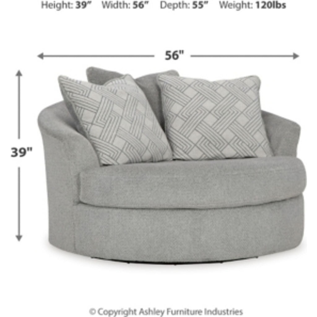 Chaise pivotante Casselbury - Ciment