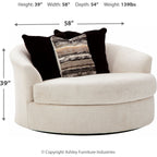 Chaise pivotante Cambri - Neige