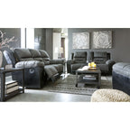 Causeuse inclinable Earhart avec console - Ardoise