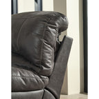 Causeuse inclinable électrique Dunwell avec console - Acier