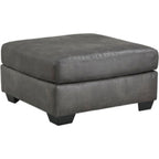Pouf d'appoint surdimensionné Bladen - Ardoise