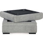 Pouf de rangement Casselbury - Ciment