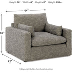 Chaise et demie dramatique - Granit