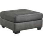 Pouf d'appoint surdimensionné Bladen - Ardoise
